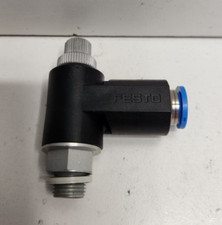 NEW OLD STOCK! FESTO 1/8" NPT X 8MM TUBE FLOW CONTROL VALVE GRLA-1/8-QS-8