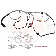 1984-1986 Complete Porsche 911 3.2L Carrera Engine Wiring Harness 91160701600