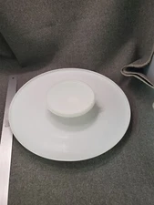 Tupperware Chip & Dip #492 White tray and bowl with lid