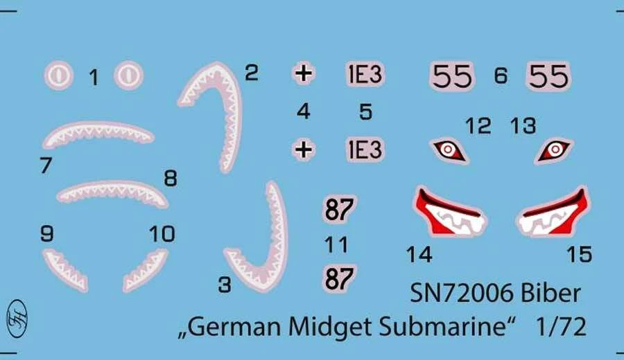 SpecialNavy Sottomarino Midget Tedesco Biber 1:72 - Immagine 3 di 3