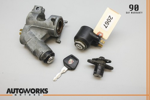 83-87 Porsche 944 Ignition Cylinder Trunk Glove Box Lock Key Set OEM - Picture 5 of 12