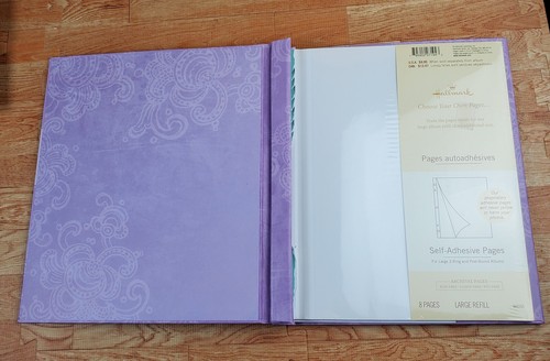 Disney Tinkerbell Magical Moments Purple Scrapbook Large Sheet Refill New - Picture 3 of 7