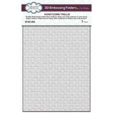 Creative Expressions 3D Embossing Folder Honeycomb Trellis