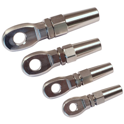 Ösenende Drahtseilendklemme 316 Edelstahl, mechanische Griffverbindung