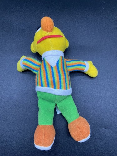 VINTAGE SESAME STREET BERT PLUSH BEANIE JIM HENSON TYCO 1997 8"