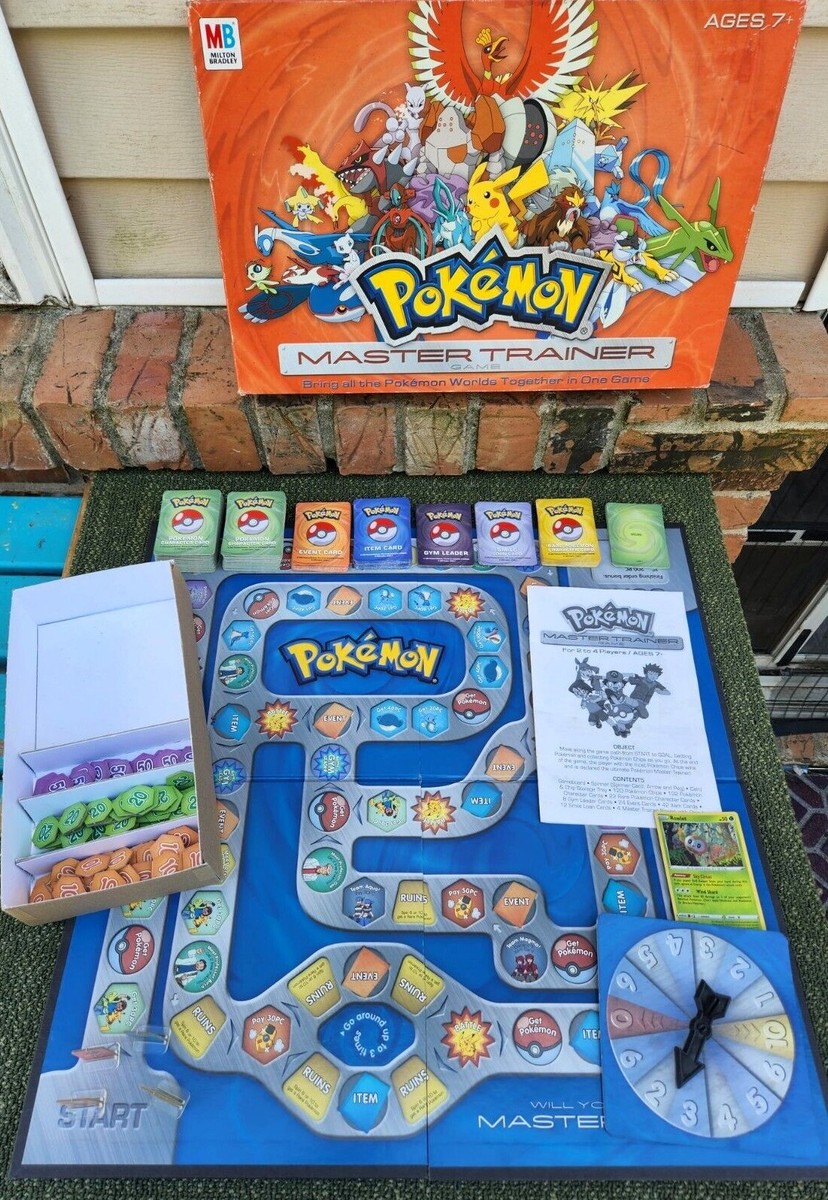 Pokemon Master Trainer 2005 Board Game MB Hasbro- Just about