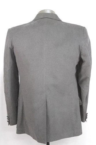 mens gray VINTAGE CORDUROY blazer jacket cord sport suit coat farah 40 R - Picture 4 of 9