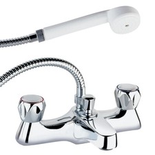 Image of Deva DCM106 Profile Deck Mounted Bath Shower Mixer WRAS Approved