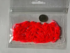 Soft Plastic Baits - Crappie - Panfish - Scented - 100 Count 1-1/8" Ice Wiggler