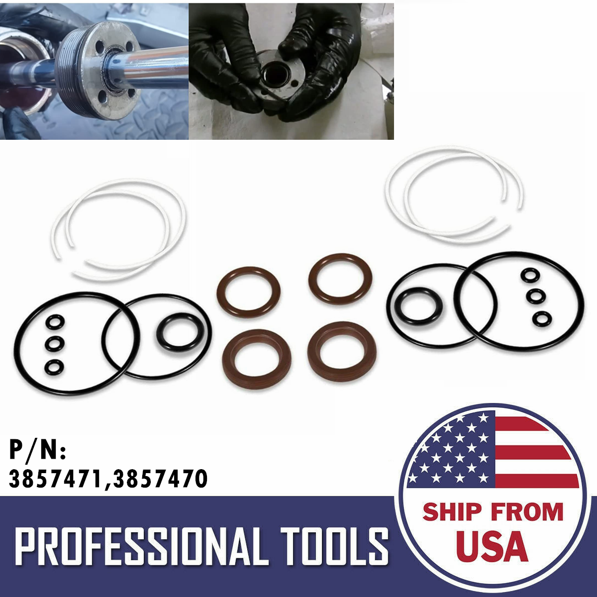 Trim Cylinder Ram Rebuild Kit SX DPS -M 3857471 3857470 FSM007 For