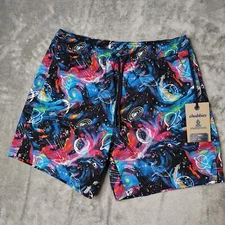 Chubbies Freestyle Short Mens Small The Galactic Odysseys 5.5" Inseam Outerspace