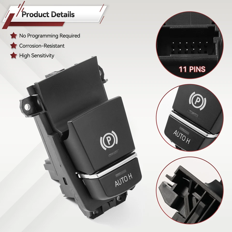 Electric Parking Handbrake Brake Switch Button For BMW 5 Series F10 F11 2009-18 - Image 4 of 4