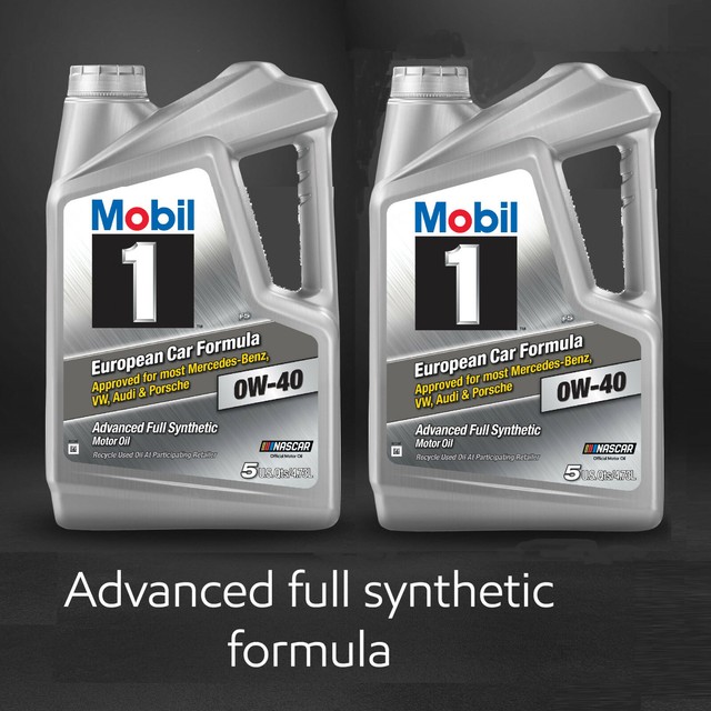 2 PACK Mobil 1 0W40 Advanced Full Synthetic Motor Oil 5 qt European