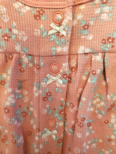 Carter’s Sleep and Play Pink Floral Romper Size 3 M Baby Girl - Picture 4 of 7
