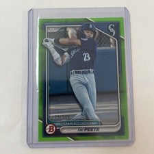 2024 Bowman Prospects Paper Neon Green Border #BP-9 Tai Peete /399 (RC) Mariners
