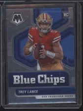 Trey Lance 2021 Mosaic Football Blue Chips Rookie San Francisco 49ers AA-4572
