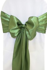 Wedding Linens Inc. 7.5" x 108" Satin Chair Sashes Bow Ties - 10 PCS