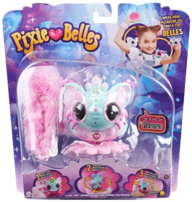 Pixie Belles - Aurora (Turquoise) - Interactive Electronic Pet with Bonus Tail