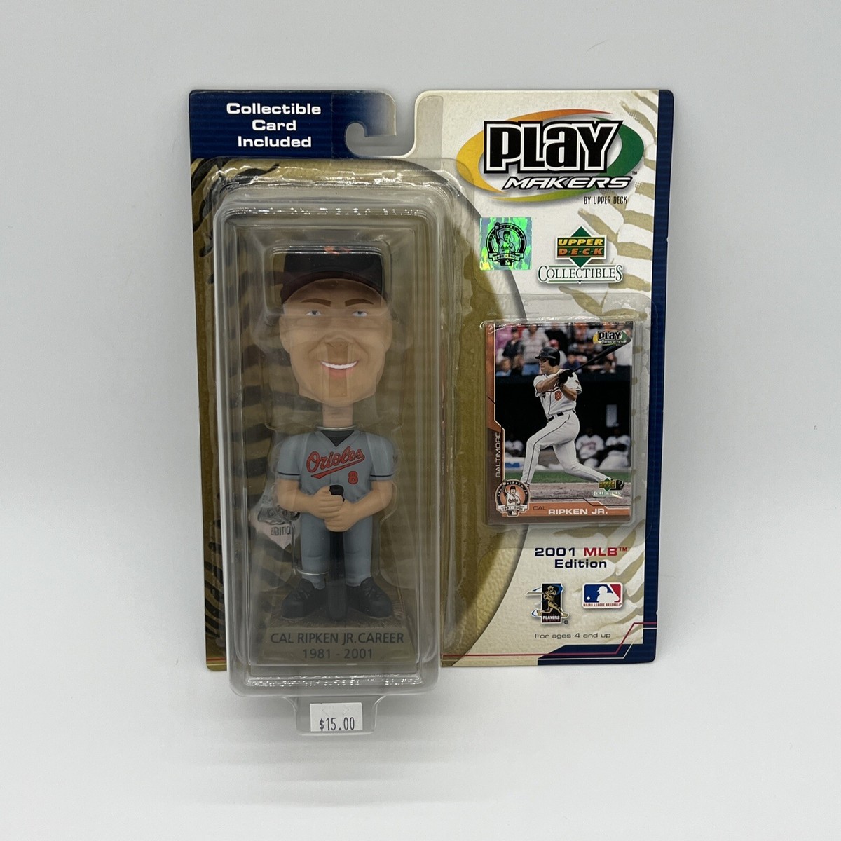 CAL RIPKEN JR PLAY MAKERS UPPER DECK COLLECTIBLES 2001 MLB EDITION