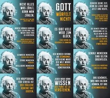 Blechschild 20x30 cm Einstein Zitate Weisheiten ber&uuml;hmte Person Wand Deko Haus