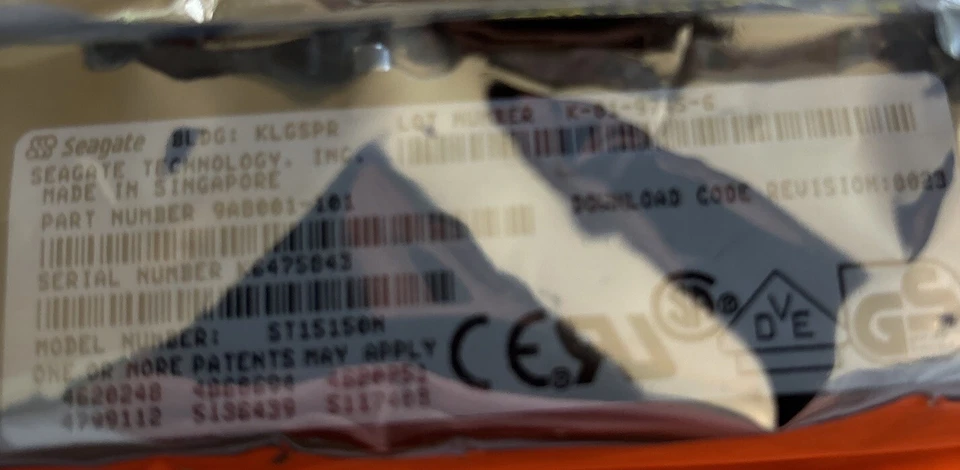 ST15150W SEAGATE Barracuda 9A8003-021 68PIN SCSI 3.5INCH SCSI2 WIDE 4.2GB - Image 3 of 3