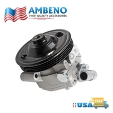 Power Steering Pump with Pulley For Ford Transit-150 250 350 2015-2024 3.5L 3.7L