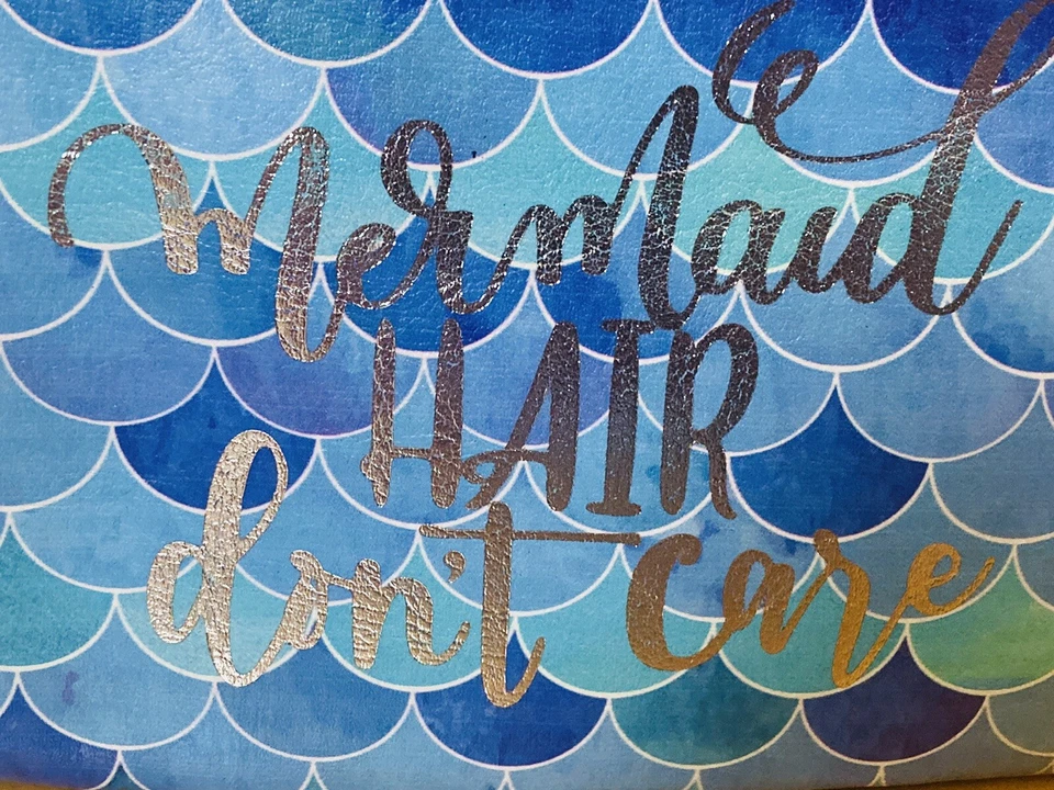 Ocean Mermaid Cosméticos Bolsa de Aseo Estuche Maquillaje Viaje Impermeable Cremallera Cartera Foto 2 de 4