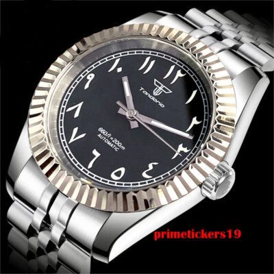 Tandorio Sapphire 36mm/39mm NH35A PT5000 Men's Vintage Automatic Watch Luminous