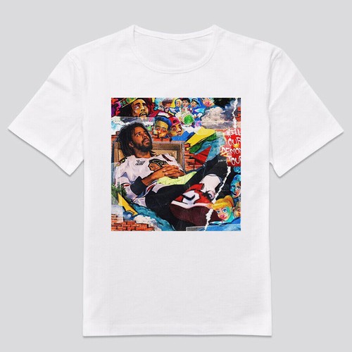 CUSTOM T SHIRT J COLE COLEWORLD KOD RAPPER MUSIC HIP HOP R&B VINTAGE ...