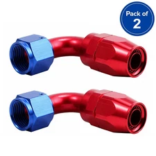 2Pcs AN6 Universal 90 Degree Swivel Hose End Fitting Adaptor For Fuel CPE Hose