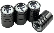 1 Set Wheel Tire Valve Cap Stem Cover , Bike, Car, Motorcycle, Truck, SUV Skull