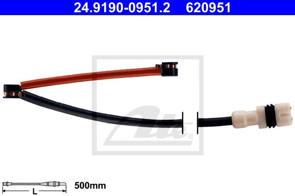 Témoin d'usure plaquettes de frein Porsche 911 3.6 GT3 capteur essieu