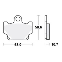 TRW BremsbeläGe Passend Vorn FüR Yamaha RD 125 Bj. 1982-1984