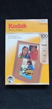 Kodak Glossy Photo Paper, Instant Dry - 4" x 6" - 100 Sheets -  New open box
