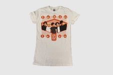 1D One Direction Juniors Radiant Hexagon White Shirt New XS