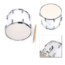 14in*10in Professional Marching Snare Drum Drumstick Percussion Silver