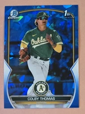 Colby Thomas 2023 Bowman Chrome Sapphire 1st Prospect Card #BCP-32