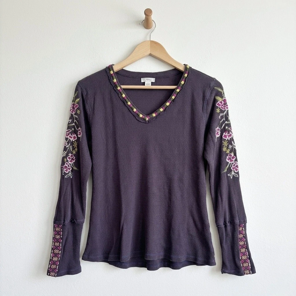 本日限定　embroidery thermal tops Embroidered Thermal Tops for Women for sale | eBay
