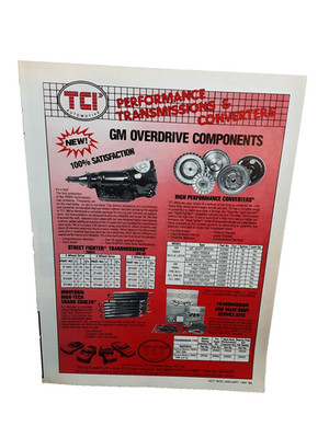 1991 TCI GM Overdrive Ad   Transmission Converter Performance Parts Print