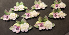 Crown Staffordshire Fine Bone China 8 Flower Place Card Holders England — photo 2
