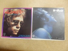 2 singles; Elton John Yes It's Me Levon