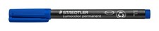 STAEDTLER 3183 Lumocolor Universal Permanent Fine Pens Blue, Pack of 10, box