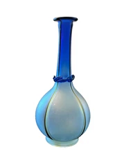 Antique 19th Century Persian Qajar Period Hand Blown Shiraz Glass Amazing Blues