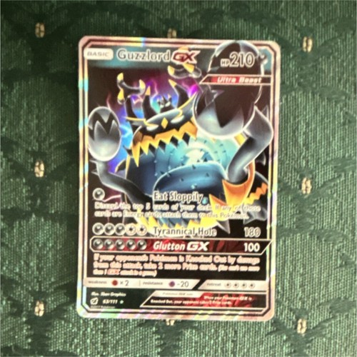 Pokémon Guzzlord GX Ultra Beast Ultra Rare Holo 210 HP SM-Crimson 63/111