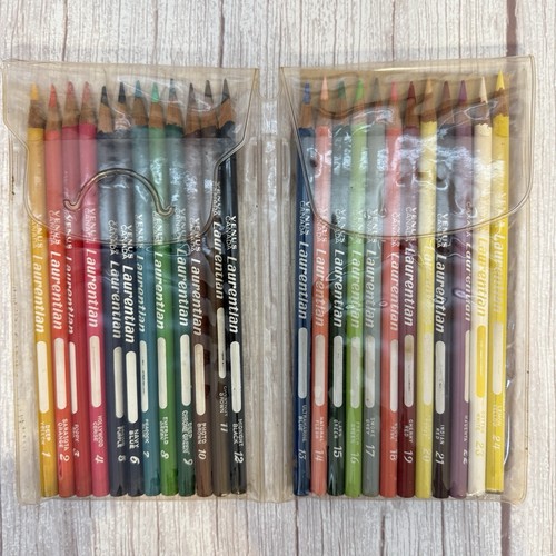 24 Venus Esterbrook Canada Laurentian Colored Pencils Crayon 60's - 70's Rare - Picture 5 of 19
