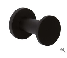 Ginger 4610/MB Kubic Single Robe Hook in Matte Black - Solid Brass - 4610MB