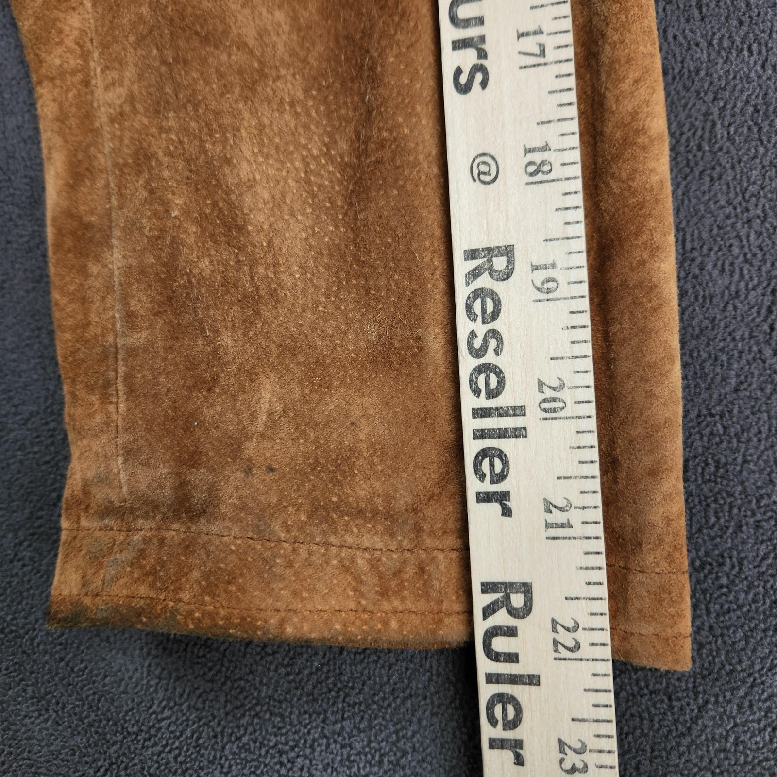 Vintage Express Patchwork Suede Leather Jacket Wo… - image 13