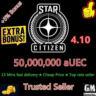 Star Citizen 50M / 50.000.000 aUEC +5% BONUS 4.10 Live Alpha UEC Virtual Item