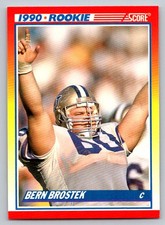 1990 Score #642 Bern Brostek Rookie Card Washington Huskies. rookie card picture