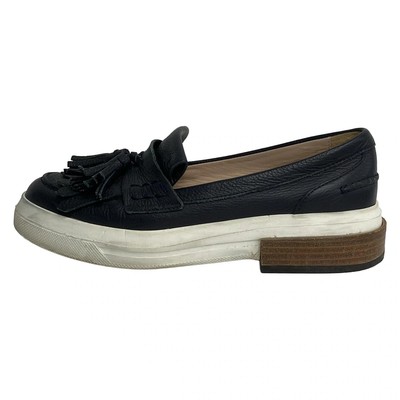 TOD'S - Black Leather Women's Shoes
